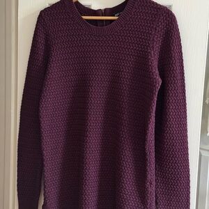 Jones New York Textured Plum Sweater